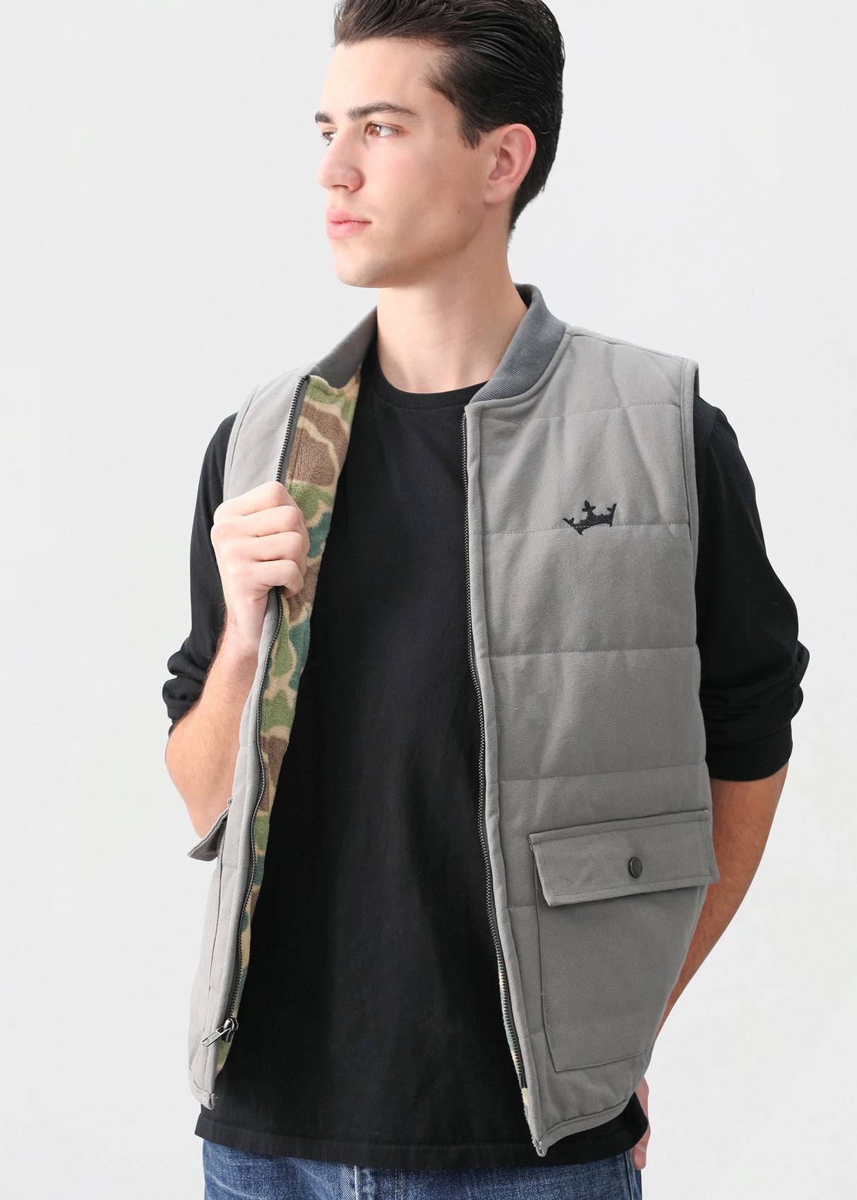 DraftKings x Sportiqe Adams Canvas Vest