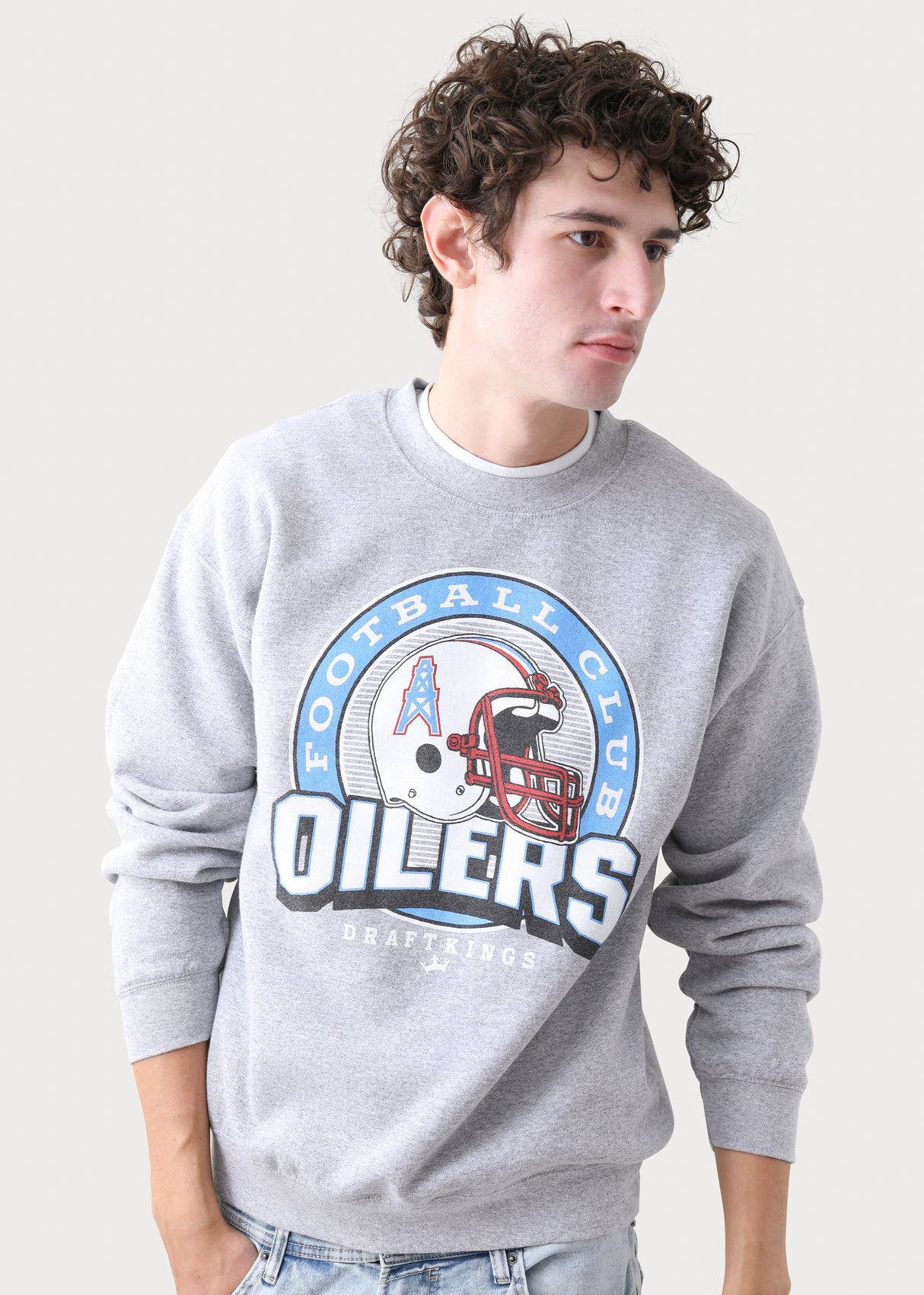 Oilers Junk Food Backfield Crewneck