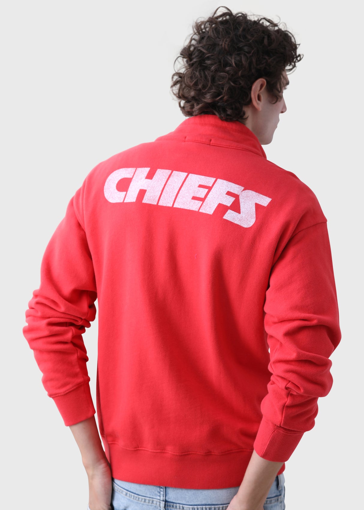 Kansas City Chiefs Junk Food Men's Mock 1/4 Button Up