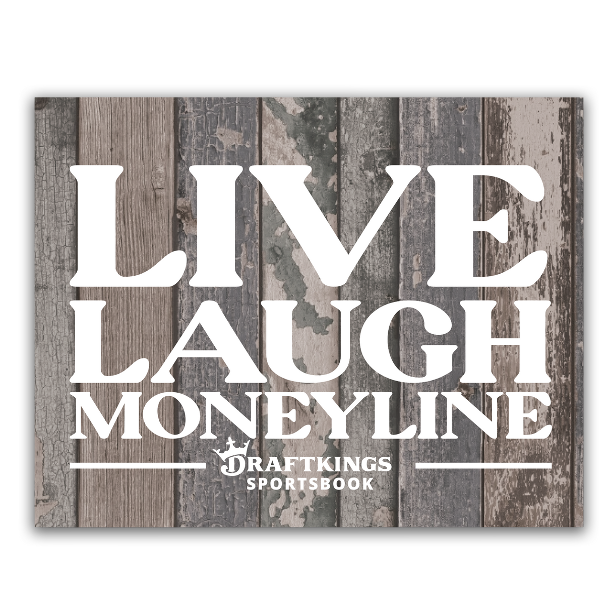 DraftKings Live, Laugh, Moneyline Wall Art