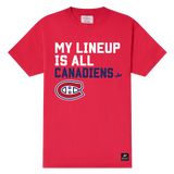 Montreal Canadians My Lineup T-shirt