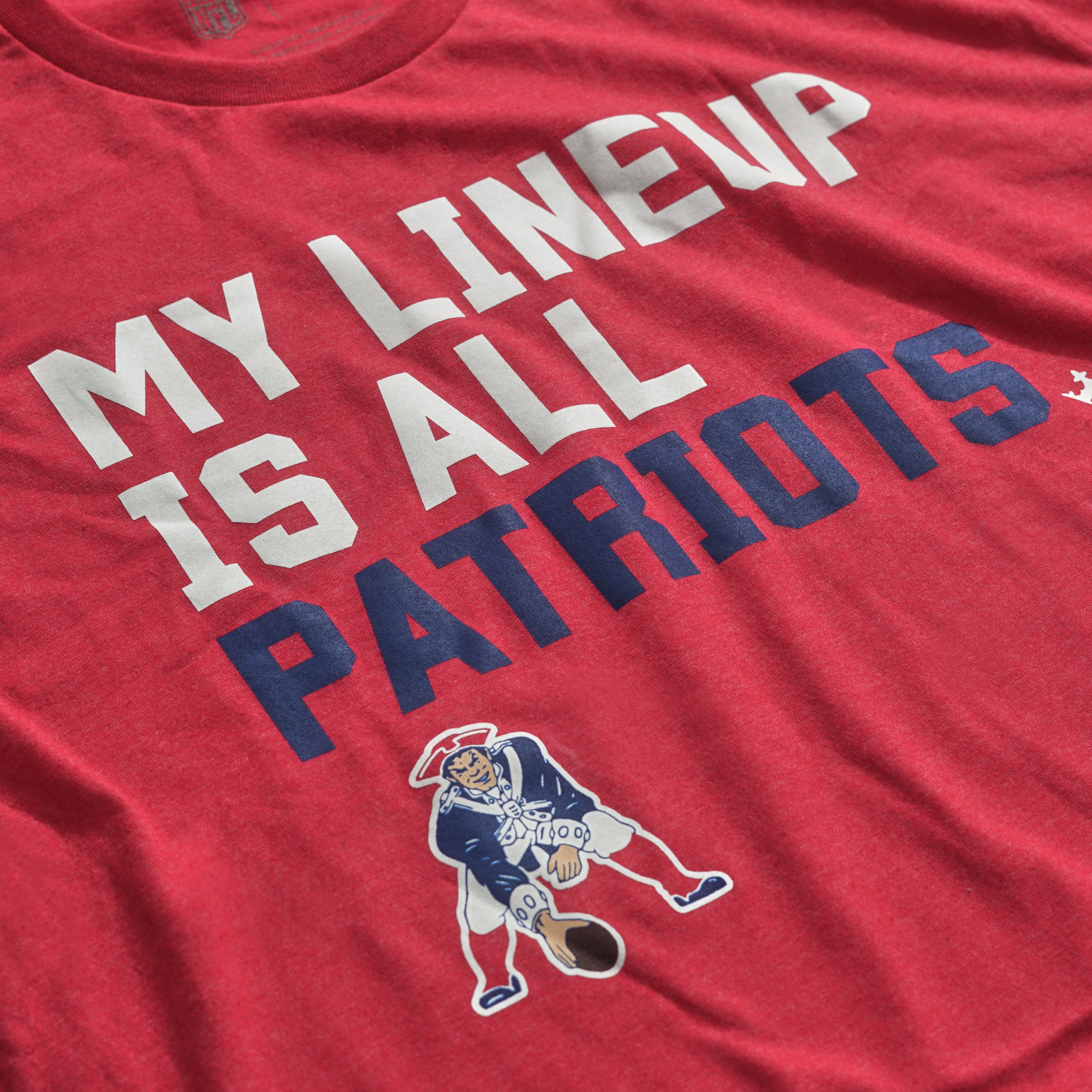 New England Patriots My Lineup Men s Short Sleeve T Shirt