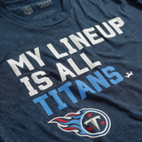 Tennessee Titans My Lineup Men's Short Sleeve T-Shirt