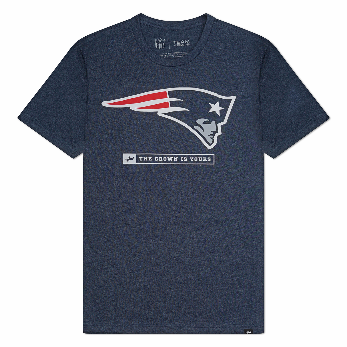 New England Patriots Crown Men s Short Sleeve T Shirt