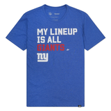 New York Giants My Lineup Men's Short Sleeve T-Shirt