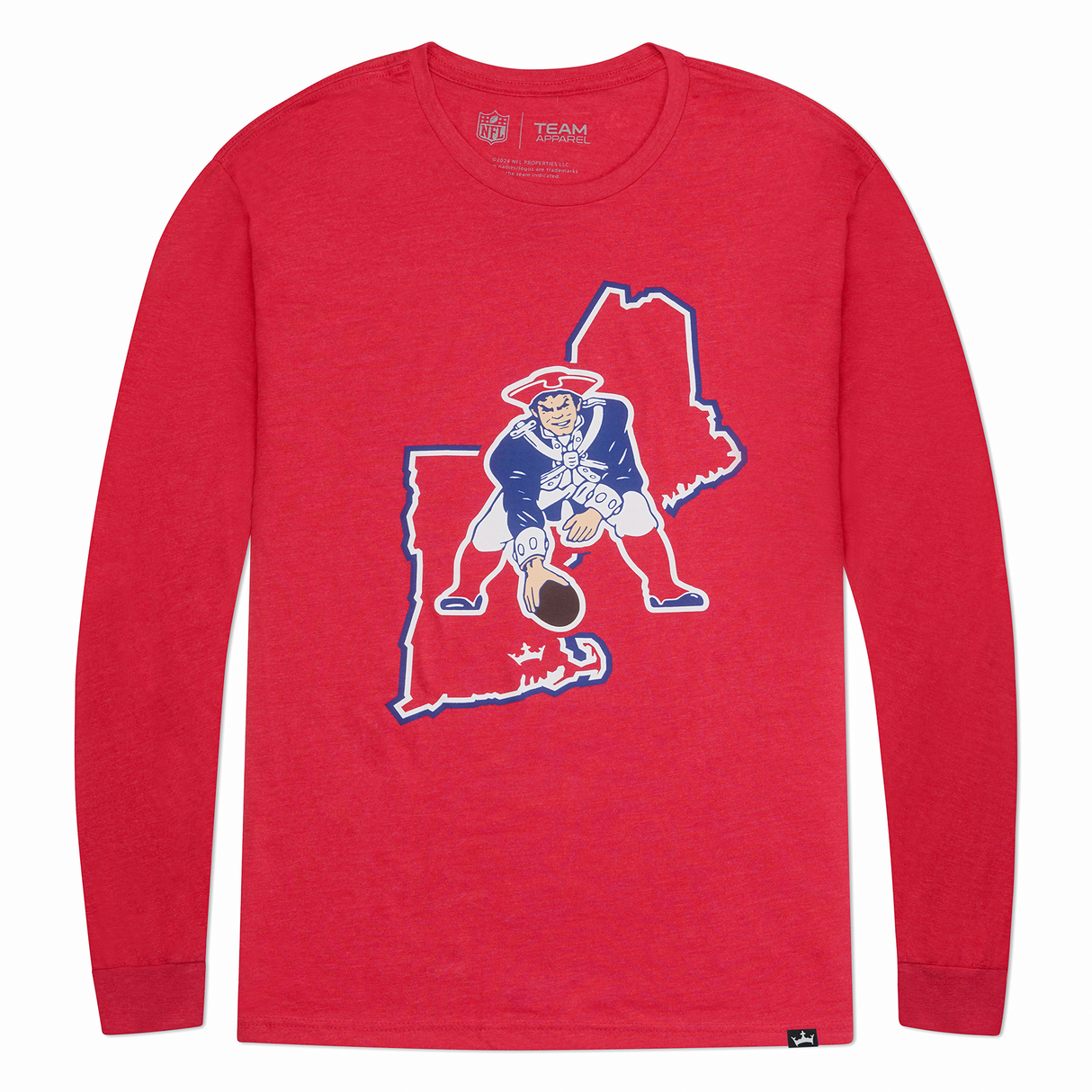 New England Patriots Crown Long Sleeve Shirt