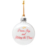 Peace, Joy, and Hitting The Over Ornament